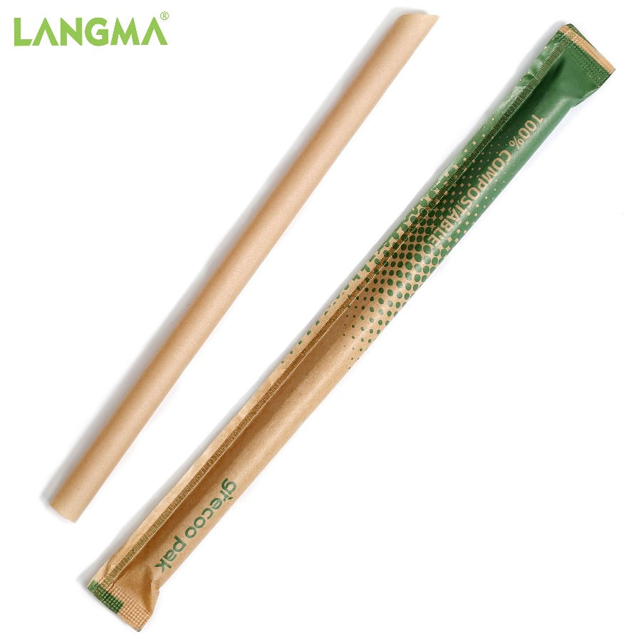 Sugarcane Straws 23cm x Ø 12mm