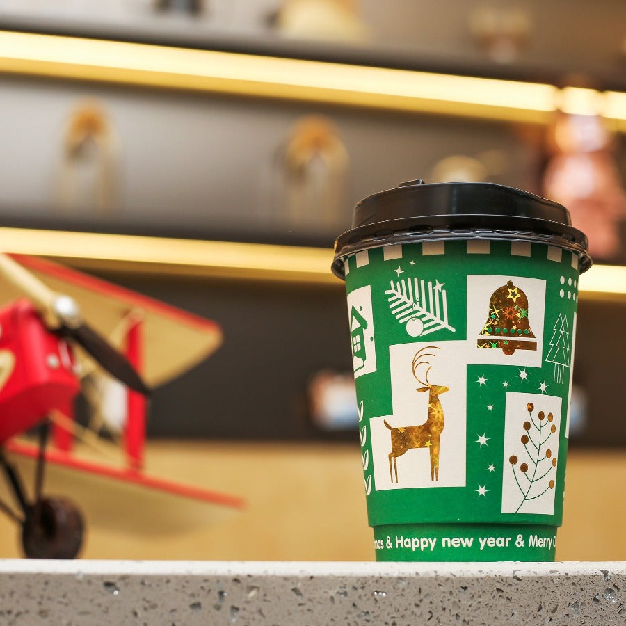 12oz Christmas Hot Paper Cup