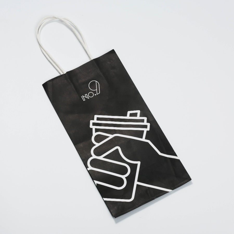 Takeout black Paper Bag