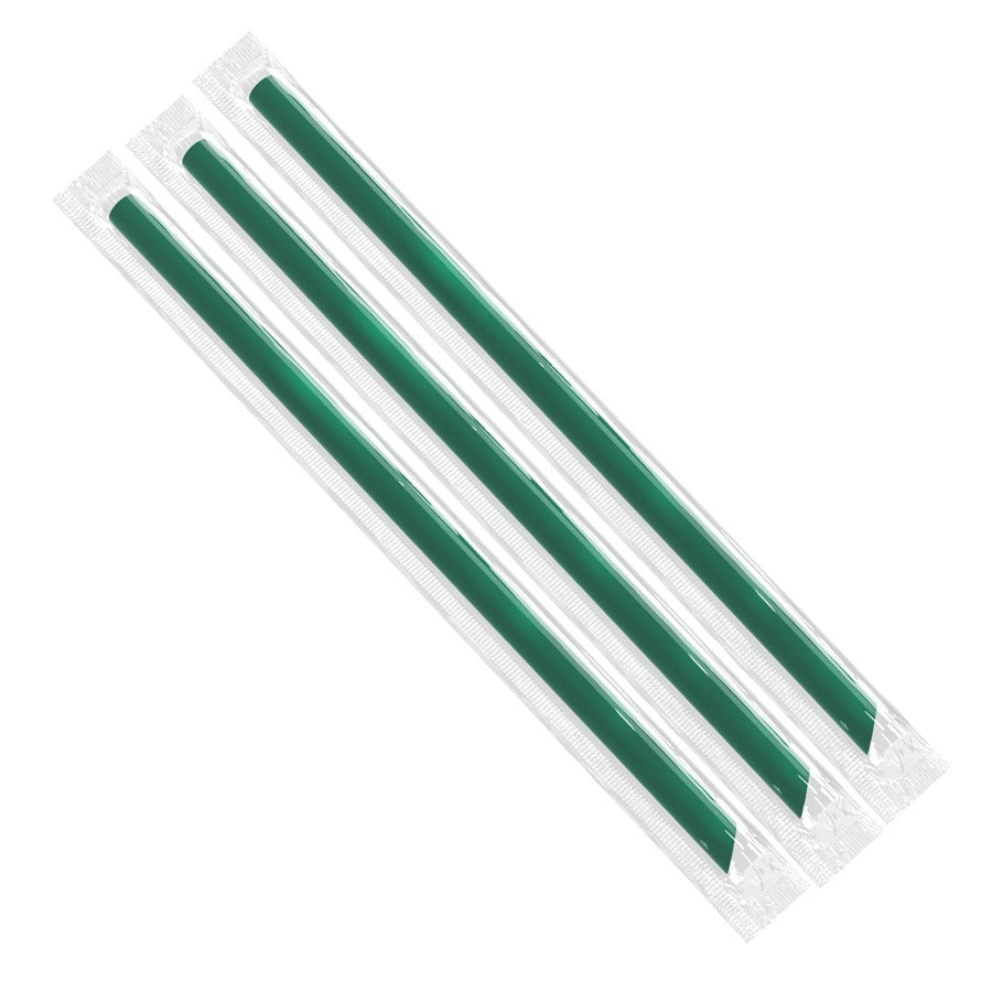 11*210mm Green Boba Straw