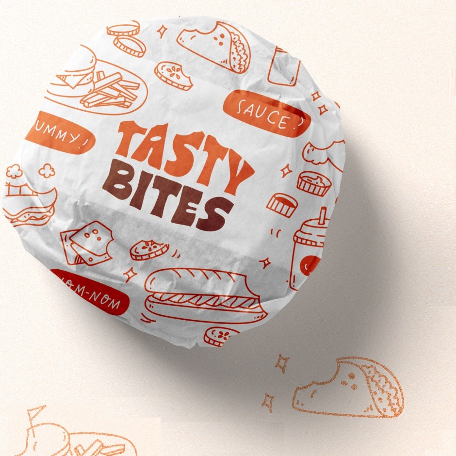 Custom Burger Wrapping Wax Paper- 20*27CM
