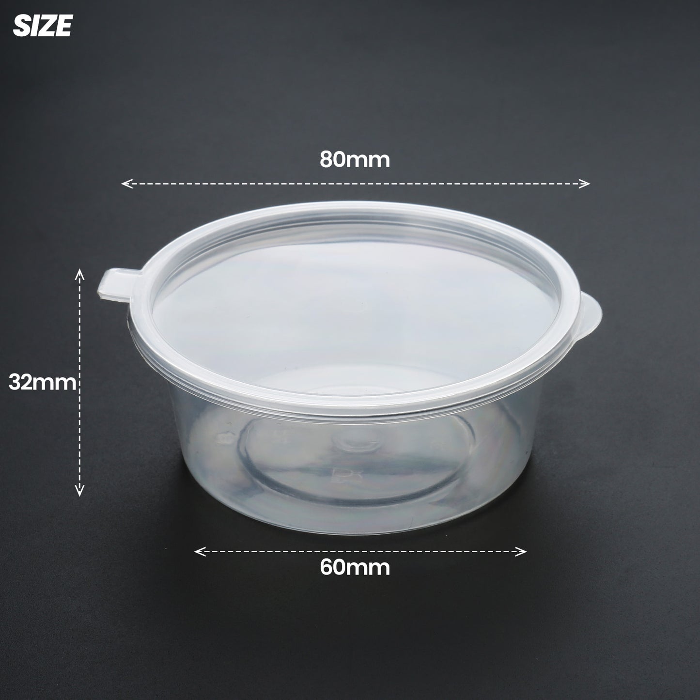 3 Different Shapes PP Sauce Container