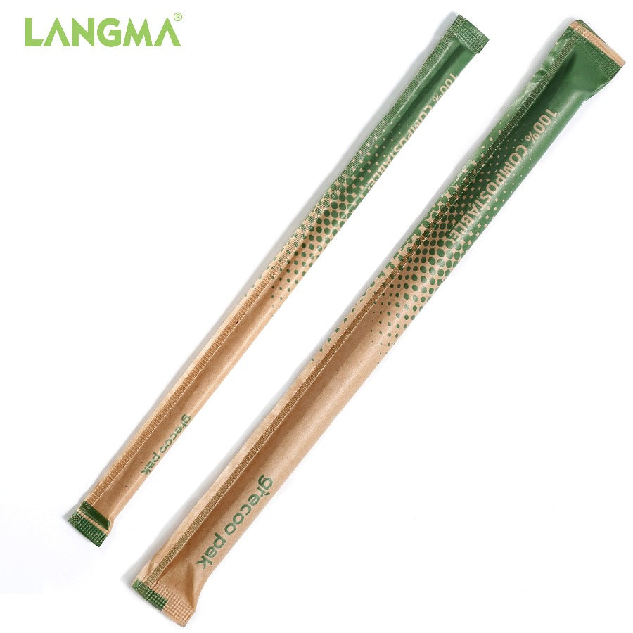 100% Plant Based Biodegradable Straws