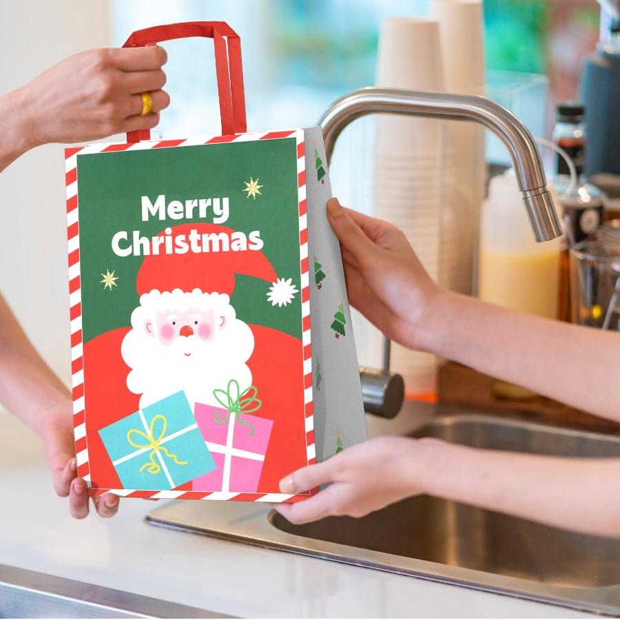 2-Cups Christmas Paper Bag