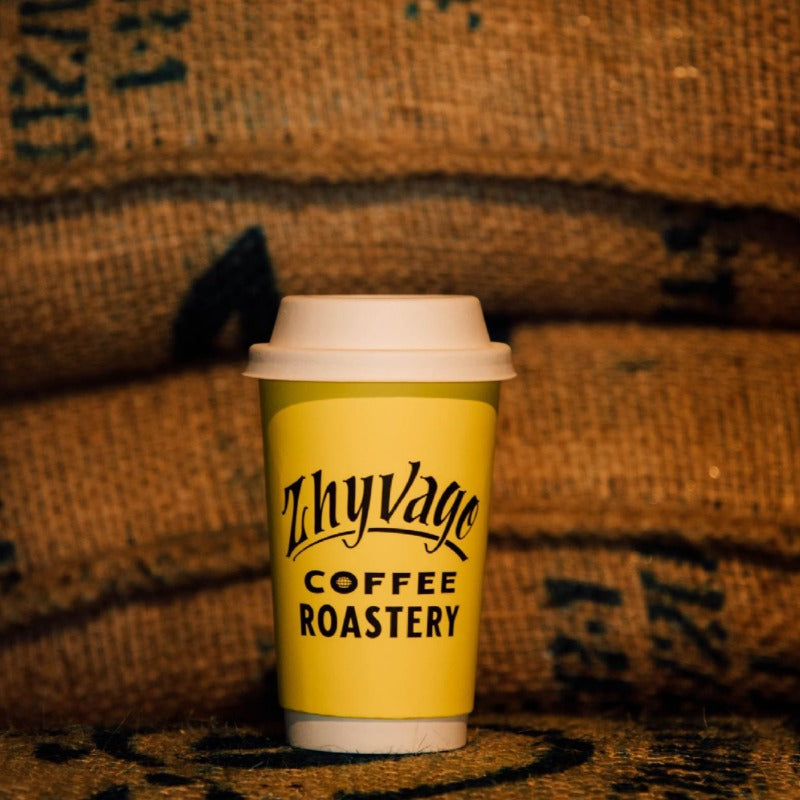 Custom Double Wall Paper Cup - Yellow