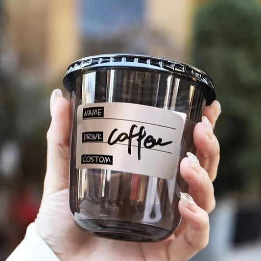 All Black PET Cup - 90MM