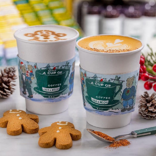 Custom Paper Cup Sleeves - Christmas Holiday
