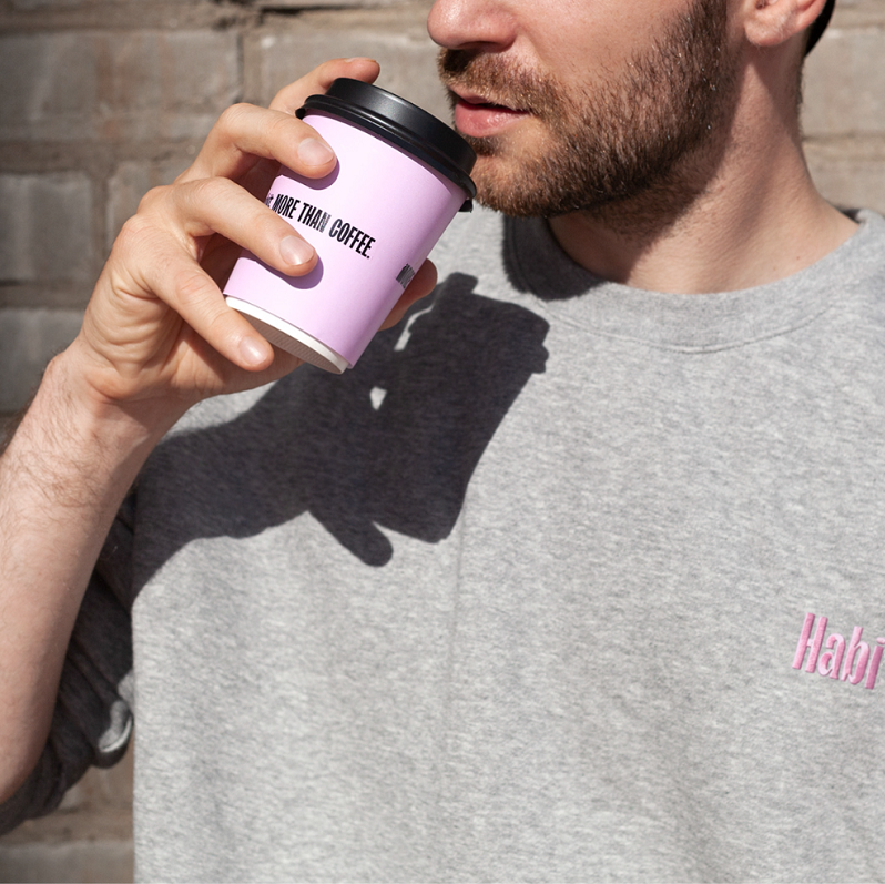 Custom Double Wall Paper Cup - Pink Cup
