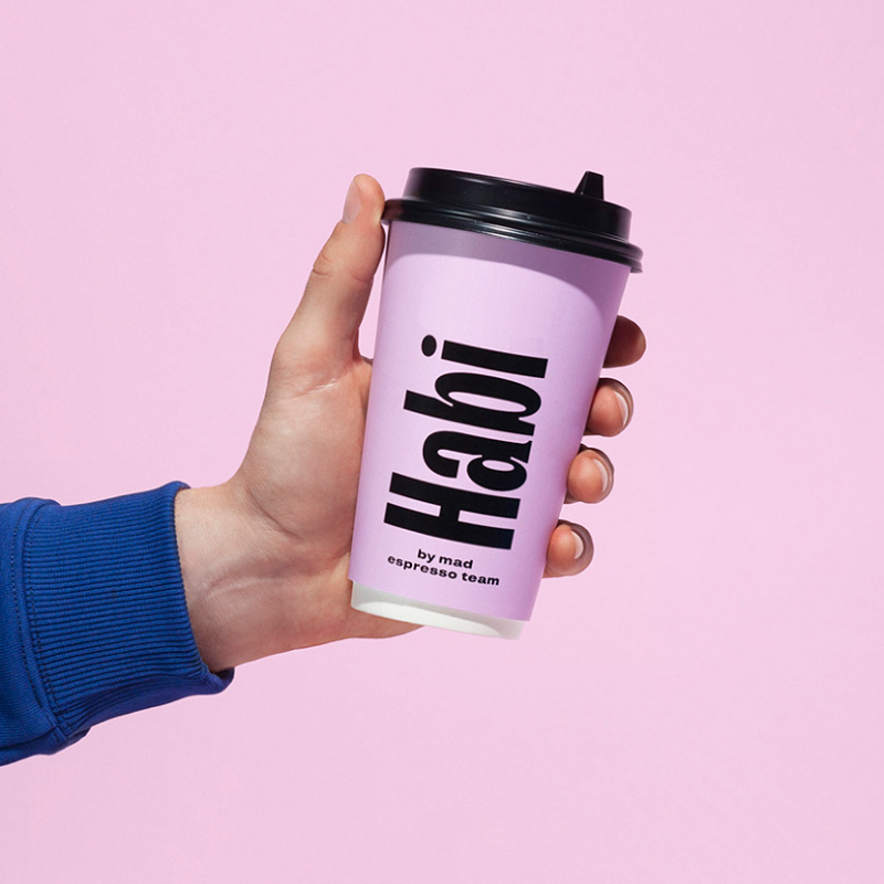 Custom Double Wall Paper Cup - Pink Cup
