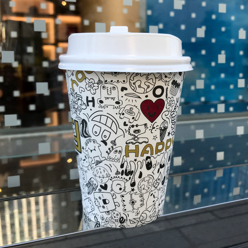Custom Single Wall Paper Cup - Graffiti