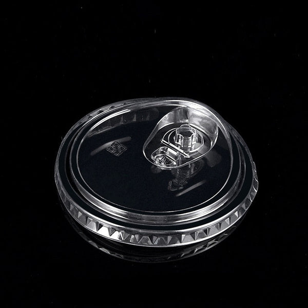 90mm Cup Lids - Strawless, Hard lids, Conjoined lids, Dome, Flat