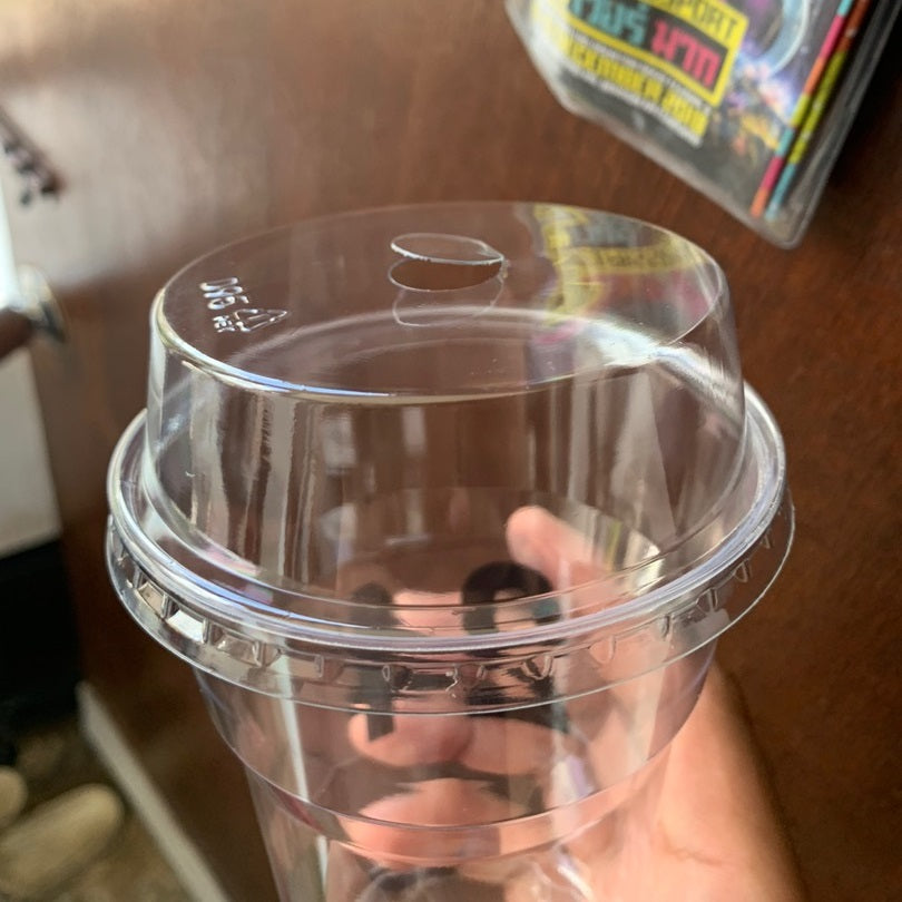 PET Flat Dome Lid - 90/95/98mm