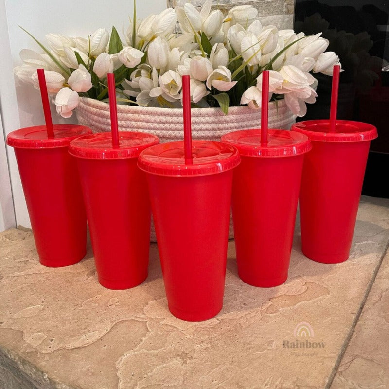 Customized Reusable Plastic Tumbler - Matte Cold Cup