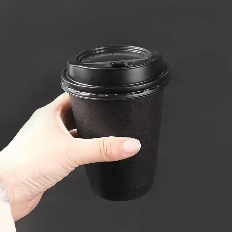 FULL BLACK Double Wall Paper Cup