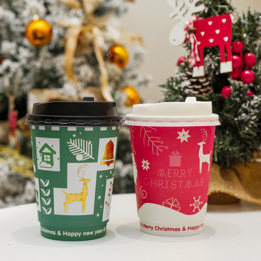 12oz Christmas Hot Paper Cup