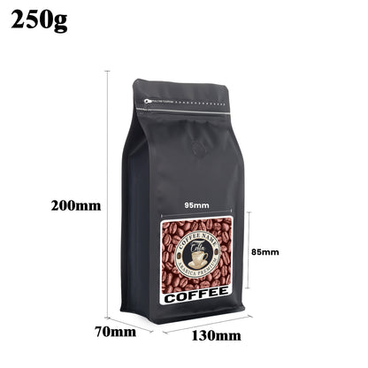 Customized Sticker and Stand Up Coffee Pouch 250/500/1000g