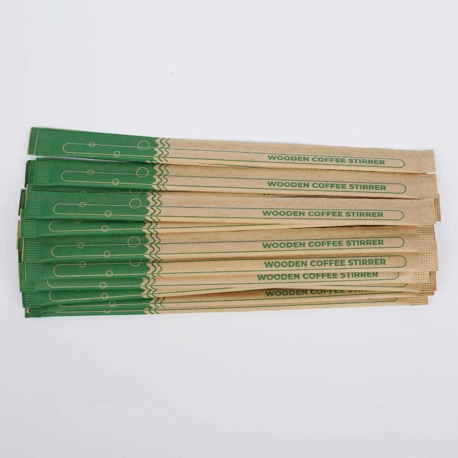 kraft wrap Wood Stirrer 