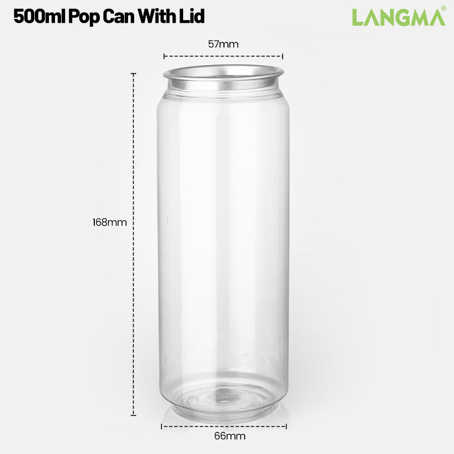 PET Pop Can Bottle - 330ml/400ml/500ml/650ml