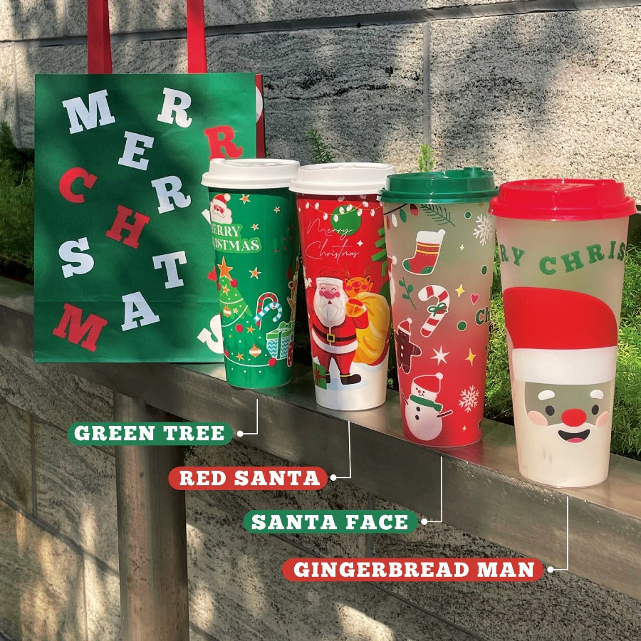 22oz Christmas Milktea Cup - 4 Design