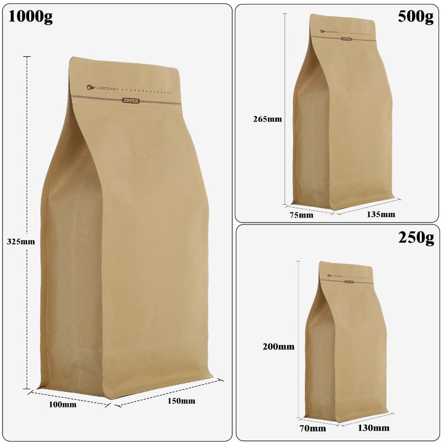 250/500/1000g Stand Up Coffee Bag