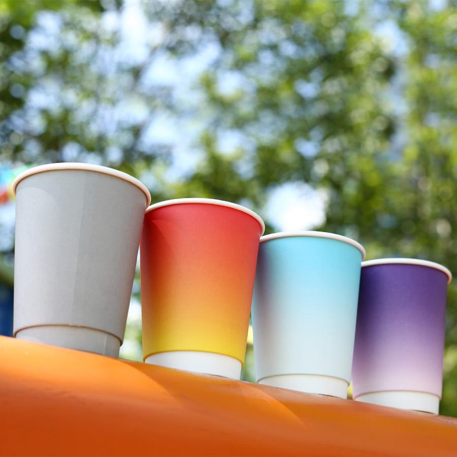 Gradient Double Wall Paper Cup | 90mm-12oz