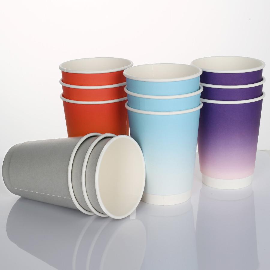 Gradient Double Wall Paper Cup | 90mm-12oz