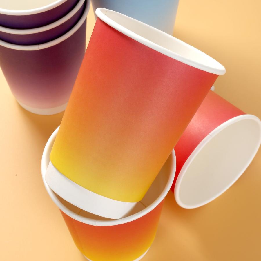 Gradient Double Wall Paper Cup | 90mm-12oz