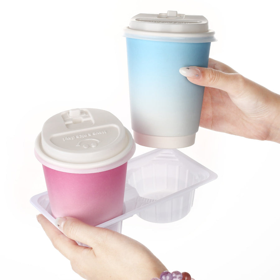 2 Cups PET Holder Tray