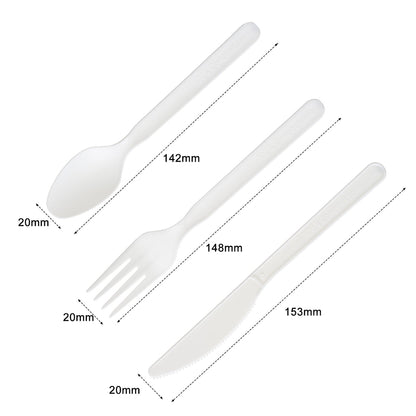 PLA Cutlery -Individual Forks, knives, and spoons