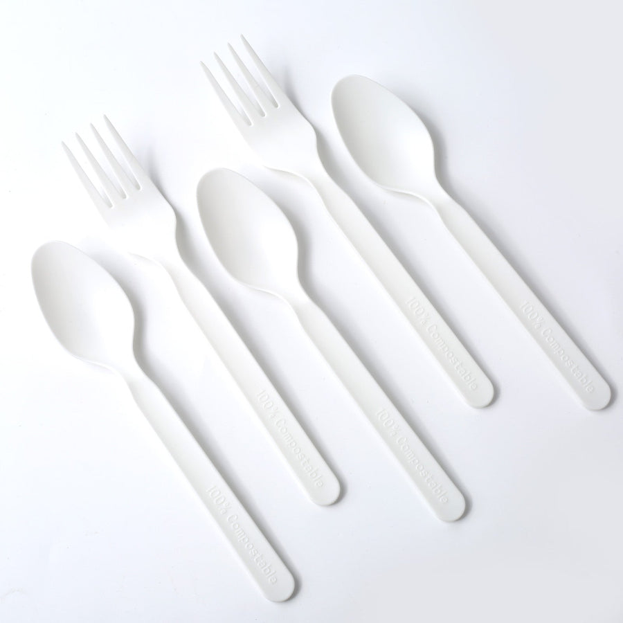 PLA Cutlery -Individual Forks, knives, and spoons