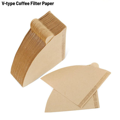 V-type Brown Coffee Filter Paper
