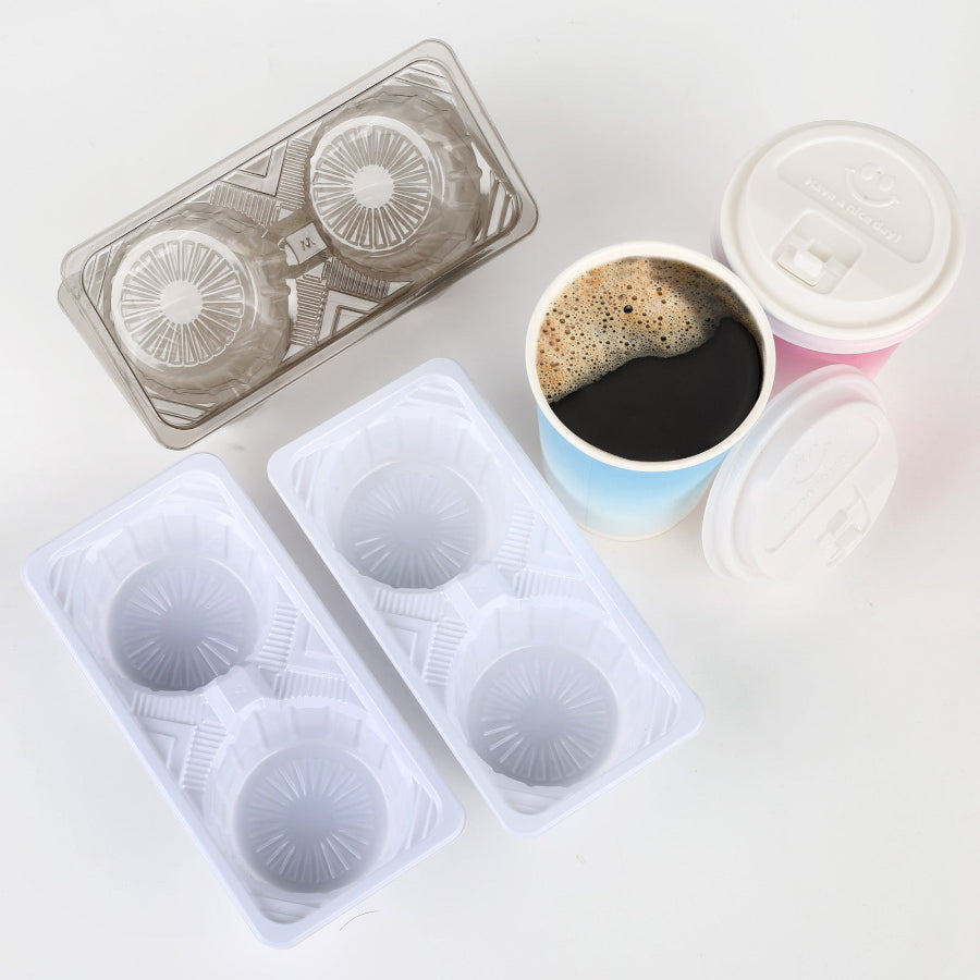 2 Cups PET Holder Tray