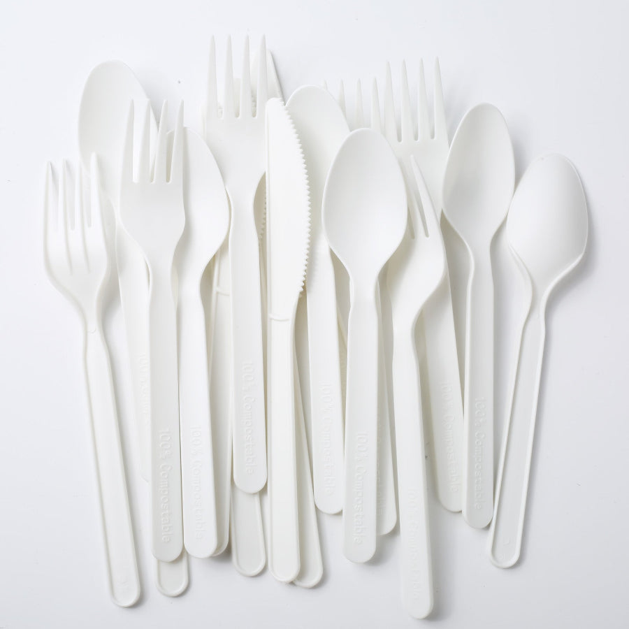 PLA Cutlery -Individual Forks, knives, and spoons