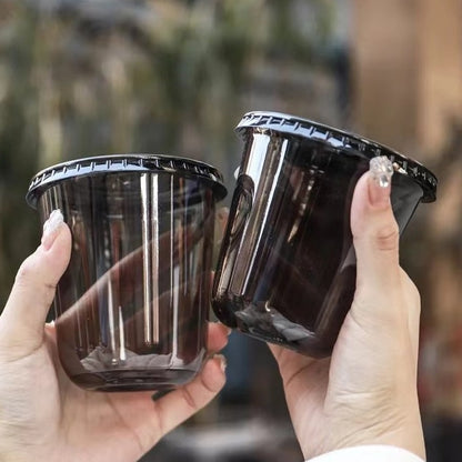 All Black PET Cup - 90MM