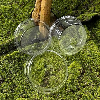 PET Flat Dome Lid - 90/95/98mm
