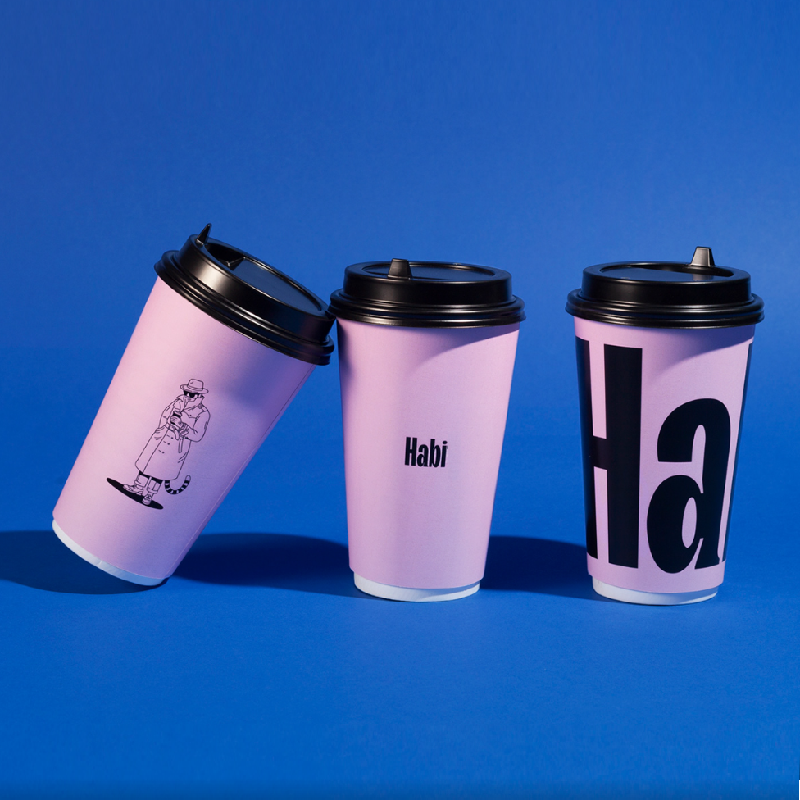 Custom Double Wall Paper Cup - Pink Cup