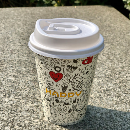 Custom Single Wall Paper Cup - Graffiti