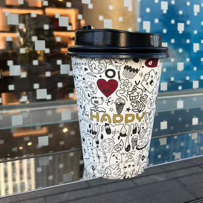 Custom Single Wall Paper Cup - Graffiti