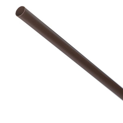 23cm Brown Juice Straw (White Paper Wrapped)- Promotion