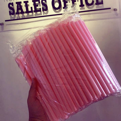 Pink Boba Straw Individual Wrapped 23CM - Promotion