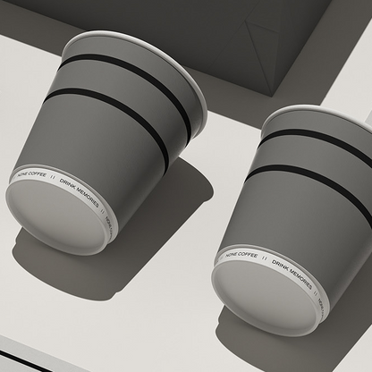 Custom Double Wall Paper Cup - Bottom Printing